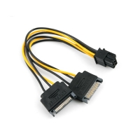 Coms 컴스 ITA351 SATA 전원 케이블(VGA 6P Y, SATA 15P * 2)