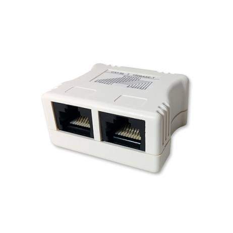 LANstar 라인업시스템 LS-ETMD-UJWT CAT.5E 고급 Y형 커플러 (3구), RJ45 8P8C 1:2