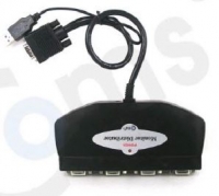 Coms 컴스 Coms-41VDUSB [LC009] 모니터 분배기 - 4:1 분배/ 케이블 일체형/ USB 전원