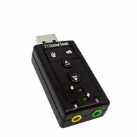 랜스타 LS-USOUND-7.1 USB 사운드 카드 - 7.1채널/ 입출력 포트
