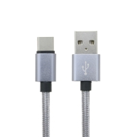 Coms 컴스 IE340 USB 3.1 케이블 (Type C / 고속충전 및 데이터 전송 / 3.1A) Gray