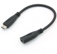 Coms 컴스 BS975 USB 3.1 (Type C) 연장 젠더 (M/F) 일체형 15cm