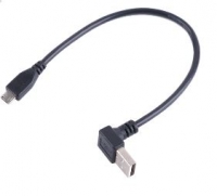 Coms 컴스 NA978 USB 젠더 Micro B(M)/A(M) 상향꺾임 25cm