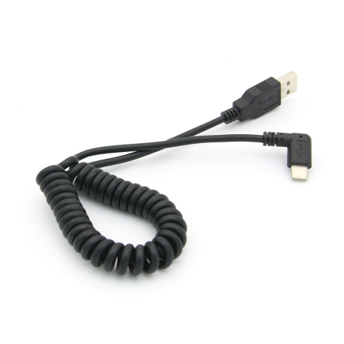 Coms 컴스 NT919 USB 3.1 케이블(Type C), 스프링 타입 50~ 70CM, USB 2.0 A(M)/Type C(M) 꺾임