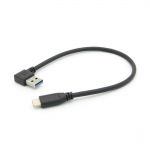 Coms 컴스 NA973 USB 3.1 젠더(Type C/꺾임) USB 3.0 A(M) 우향꺾임 25cm