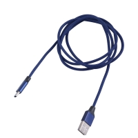 Coms 컴스 IE060 USB 3.1 Type-C 케이블(고속충전/2.1A) 1.2M / Dark Blue / 패브릭 재질