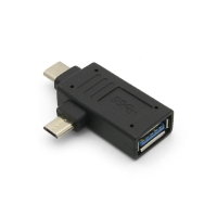 Coms 컴스 ID114 스마트폰 OTG 젠더 F형 (Micro/USB 3.1 Type C /USB 3.0 A)