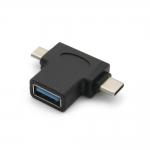 Coms 컴스 ID115 스마트폰 OTG 젠더 T형 (Micro/USB 3.1 Type C /USB 3.0 A)