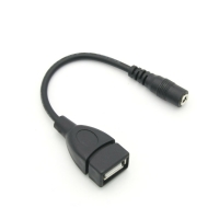 Coms 컴스 BB136 USB 전원 젠더 (USB F to DC 3.5/1.3 F) 14cm