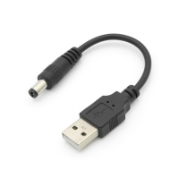 Coms 컴스 BB041 USB 전원 젠더 (USB M to DC 5.5/2.1 M) 10cm