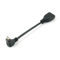 Coms 컴스 BS357 HDMI 젠더(Micro HDMI M/HDMI F), 15cm / 상향 꺾임형