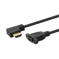 Coms 컴스 ND497  HDMI 연장 젠더, HDMI(M)좌향꺾임 / HDMI(F)포트형, 4K2K 60Hz, 15cm