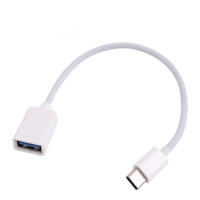 Coms 컴스 IE225  USB 3.1 Type C / OTG 젠더 15cm, White