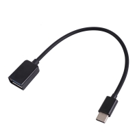 Coms 컴스 IE224 USB 3.1 / Type C OTG 젠더 15cm, Black