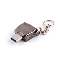 Coms 컴스 IE255 USB 3.1 (Type C) OTG 젠더, Metal Black