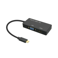 Coms 컴스 DM487 USB 3.1 Type C to HDMI/VGA 변환 컨버터 (2개 동시출력 가능)
