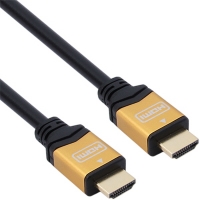 NETmate 강원전자 NM-HM01GZ HDMI 1.4 Gold Metal 케이블 1m (FullHD 3D)