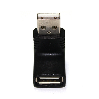 Coms 컴스 G2953 USB 젠더- 연장(M/F)/90도 꺽임형 블랙/화이트