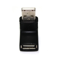 Coms 컴스 G2953 USB 젠더- 연장(M/F)/90도 꺽임형 블랙/화이트