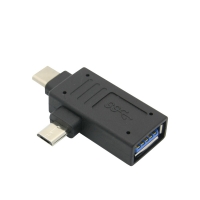 Coms 컴스 NE879 USB 3.1 젠더(Type C) T형 - USB 3.0(F)/Micro 5P(M)/Type C(M)
