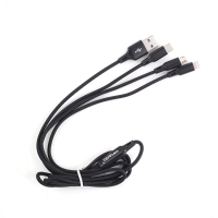 Coms 컴스 IE064 USB 3.1 Type-C 케이블 (3 in 1) 1.5M / 고속충전(2.1A) / 8핀 / Micro 5P / Type-C