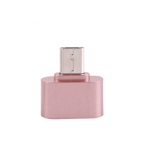 Coms 컴스 IE807 스마트폰 OTG 젠더 - ( Micro 5P M / USB F ) - Short/ Rose Gold Metal