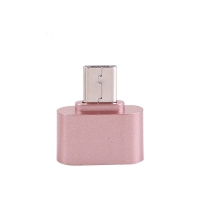 Coms 컴스 IE807 스마트폰 OTG 젠더 - ( Micro 5P M / USB F ) - Short/ Rose Gold Metal