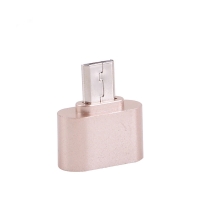 Coms 컴스 IE806 스마트폰 OTG 젠더 - ( Micro 5P M / USB F ) - Short/ Gold Metal