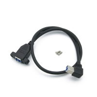 Coms 컴스 NE638 USB 3.0 연장 케이블 / 50cm / 연장(M/F) / 상향꺾임, 브라켓 연결/판넬형
