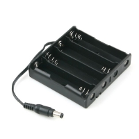 Coms 컴스 BB669 배터리 홀더(18650), 4구/DC 5.5(M), 15cm, Plug