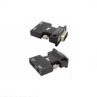 MJ-HVC02W블랙 HDMI to VGA(RGB) COMPACT 컨버터 블랙(오디오지원)