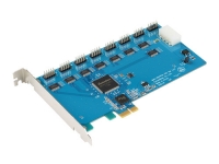 Systembase 시스템베이스 Multi-8H/PCIe 232 핀헤더타입, 8포트 RS232(10핀 Male), PCIe 시리얼카드