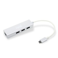 NEXI 넥시 NX-UH3P1L USB3.0허브/3포트/기가랜/무전원 [NX409-1]