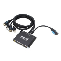 NEXI 넥시 NX-KVM02H HDMI KVM스위치/2:1/USB/케이블일체형 [NX547]