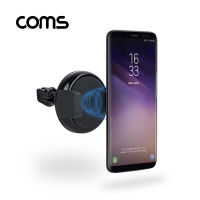 Coms 컴스 ID116 차량용 스마트폰 무선충전 거치대(에어컨/송풍구)