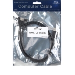NETmate 강원전자 NMC-UF215SB USB2.0 연장 판넬형 케이블 블랙 1.5M