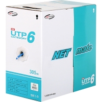 NETmate 강원전자 NMC-UTP26T CAT.6 UTP 케이블 305m (단선/블루)