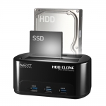 넥스트 NEXT-651DCU3 HUB USB3.0 2베이 클론 도킹스테이션