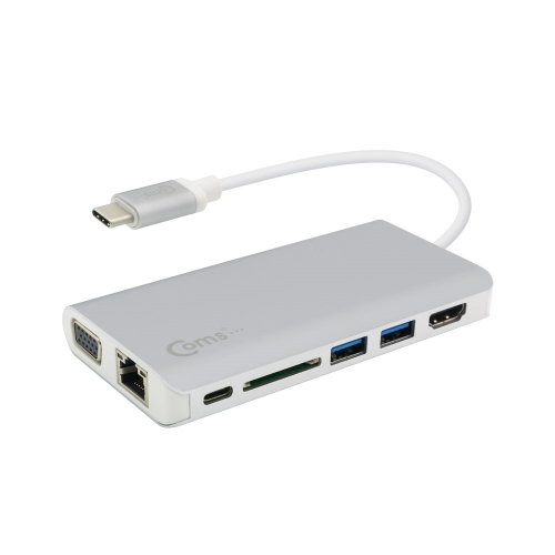 Coms 컴스 CT198 USB 3.1 TYPE C 7 in 1 멀티 컨버터