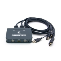 Coms 컴스 BT268 2포트 HDMI KVM 스위치 케이블 연결형