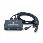 Coms 컴스 BT268 2포트 HDMI KVM 스위치 케이블 연결형