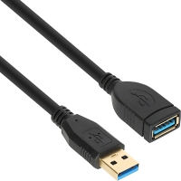넷메이트 NM-UF305BKZ USB3.0 연장 AM-AF 케이블 0.5m (블랙)