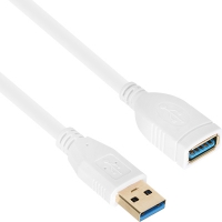 넷메이트 NM-UF303Z USB3.0 연장 AM-AF 케이블 0.3m (화이트)