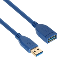넷메이트 NM-UF303BLZ USB3.0 연장 AM-AF 케이블 0.3m (블루)