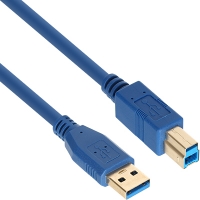 넷메이트 NM-UB303BLZ USB3.0 AM-BM 케이블 0.3m (블루)