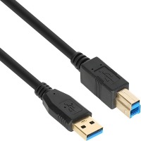 넷메이트 NM-UB303BKZ USB3.0 AM-BM 케이블 0.3m (블랙)