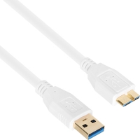 넷메이트 NM-UM303Z USB3.0 AM-Micro B 케이블 0.3m (화이트)